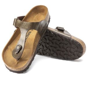 Birkenstock Birko-Flor Golden Brown Gizeh Thong Sandal